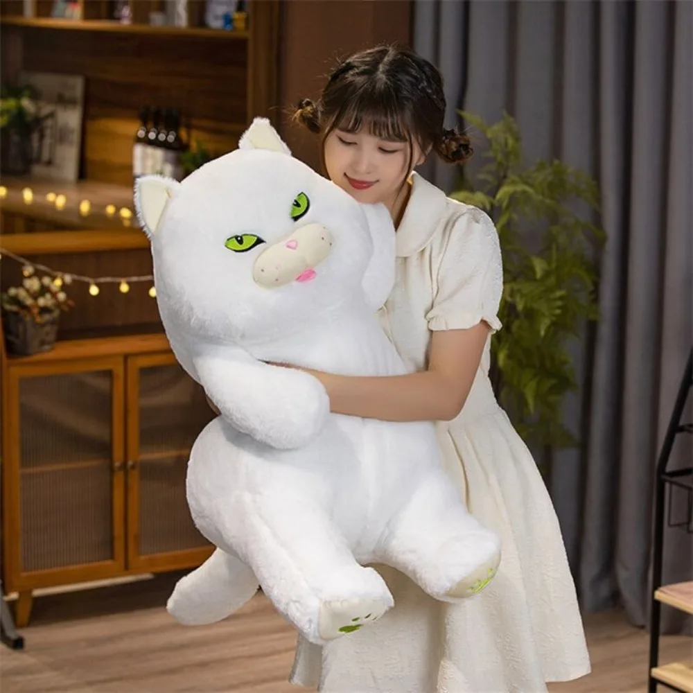 Brinquedos de pelúcia fofo britânico shorthair gato pelúcia macio bonito gato boneca de pelúcia dos desenhos animados kawaii gato brinquedo de pelúcia amigos