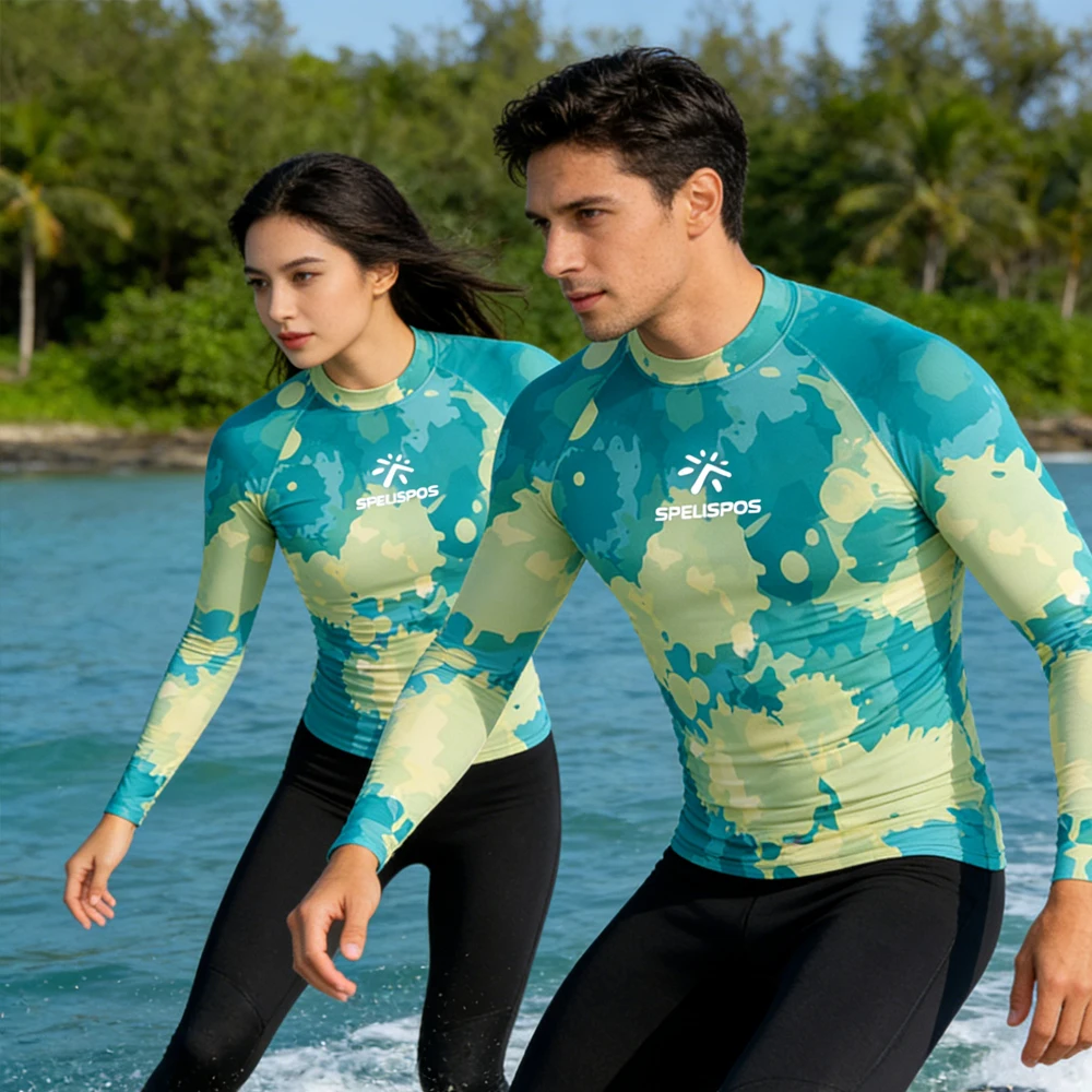 

Long Sleeve Men Women Sailing Top Wear UPF50+ Rash Guard Surfing Shirt High Quality Swim Beach Wear for Water Sport Fishing Tour