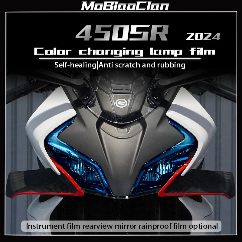 

For 24 CFMOTO 450SR 450sr sr450 2024 Transparent Headlights Tail Light Film Instrument Film Protection Film Sticker Film