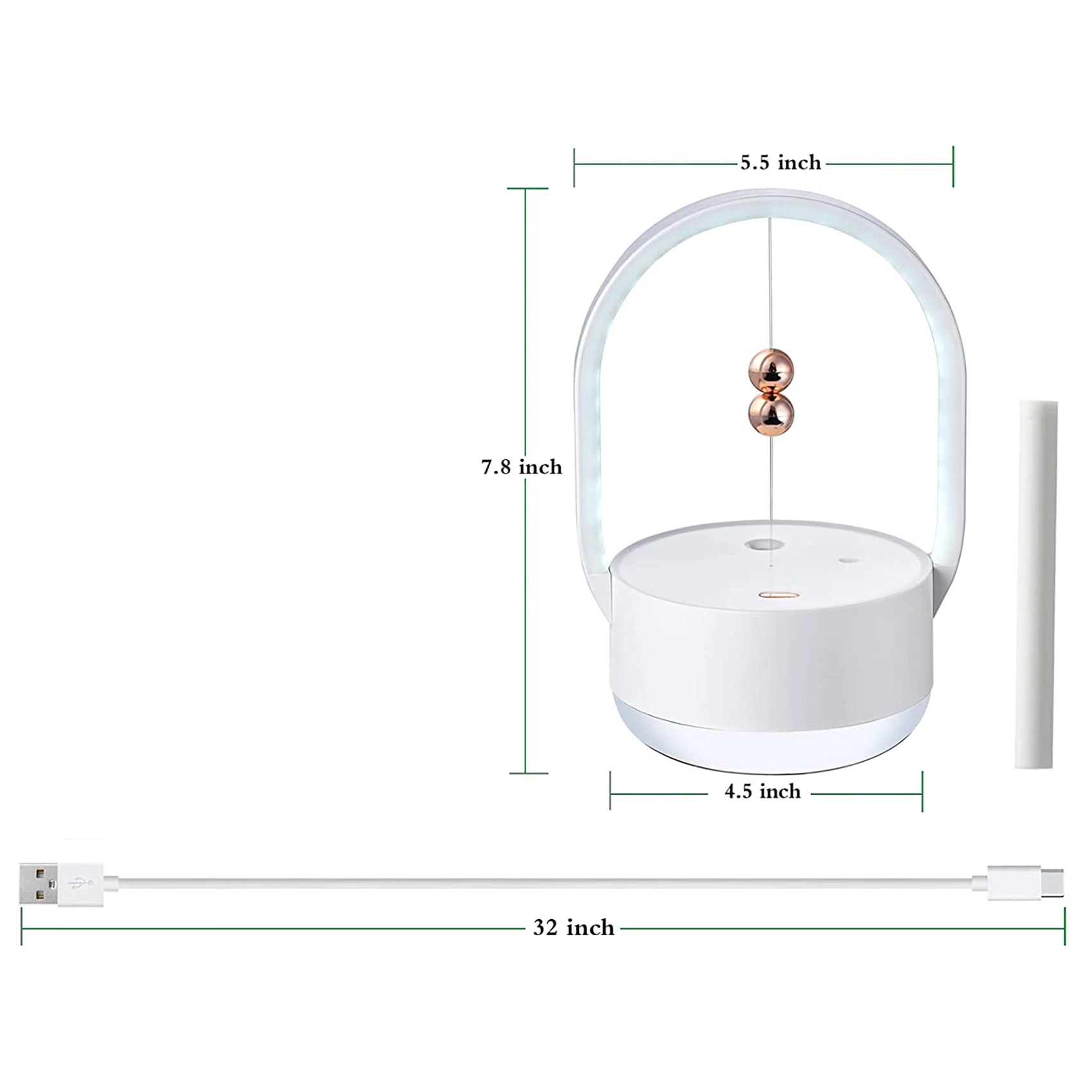 Luftbefeuchter, tragbarer Desktop-Luftbefeuchter mit wiederaufladbarem, extrem leisem, geeignet für Schlafzimmer, Babyzimmer, Reisen