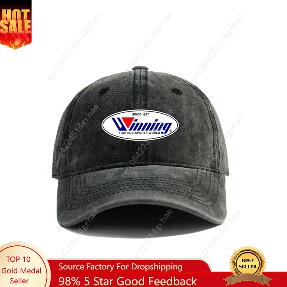 

2025 Winning Boxing Baseball Cap Summer Distressed Dad Hats Men Outdoor Adjustable Cotton Caps Outdoor Sun Protection