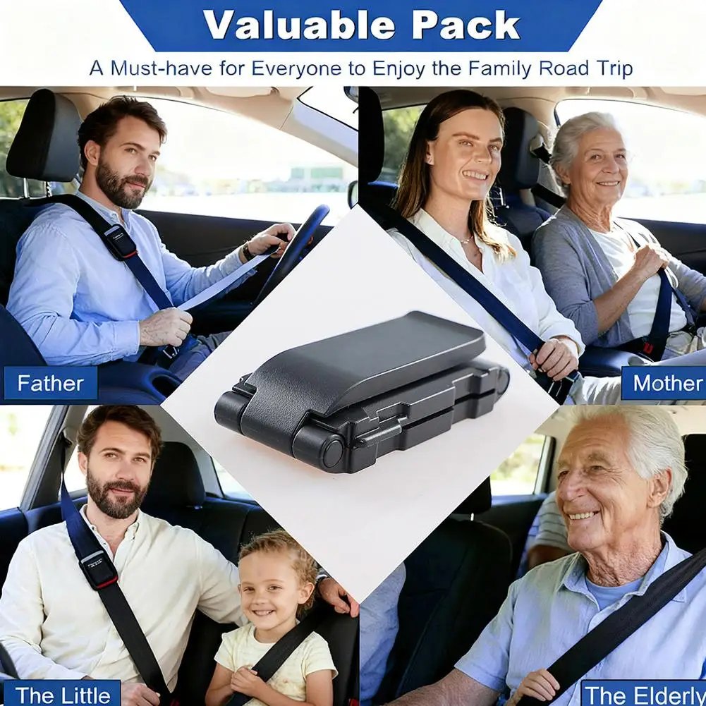 Car Safety Belt Limiter Seat Belt Fixed Buckle Stopper Clip Spacing Limit Adjusting Device SeatBelt Non-slip Buckles Accessories