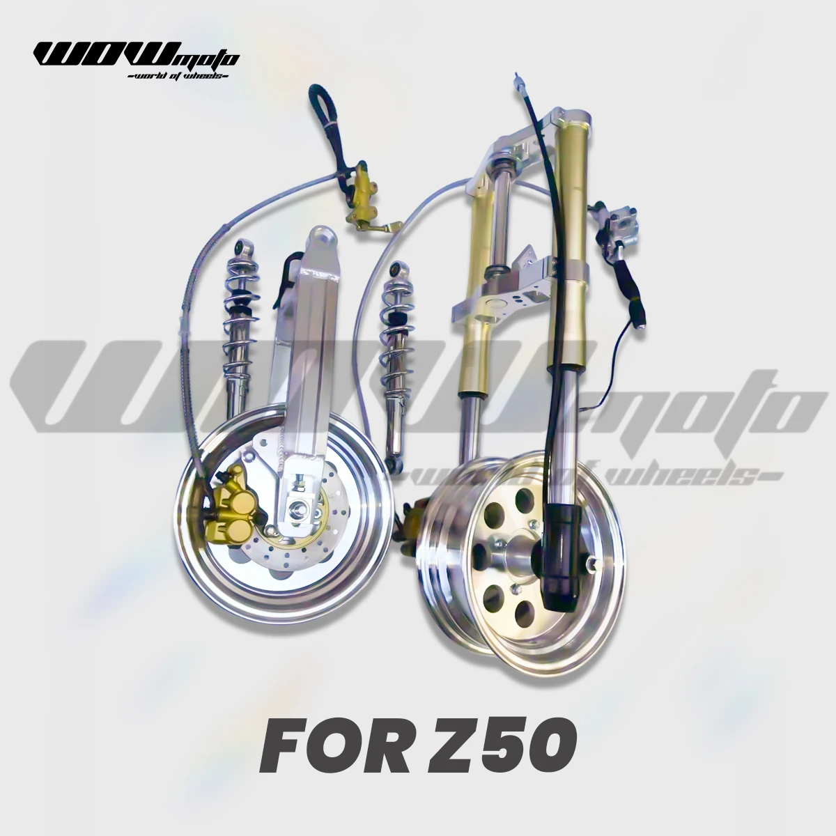 Mini Moto Front & Rear Fork Assembly For Monkey Z50 | 100% Stainless Steel Inverted Fork Assembly | Motorcycle Suspension Parts