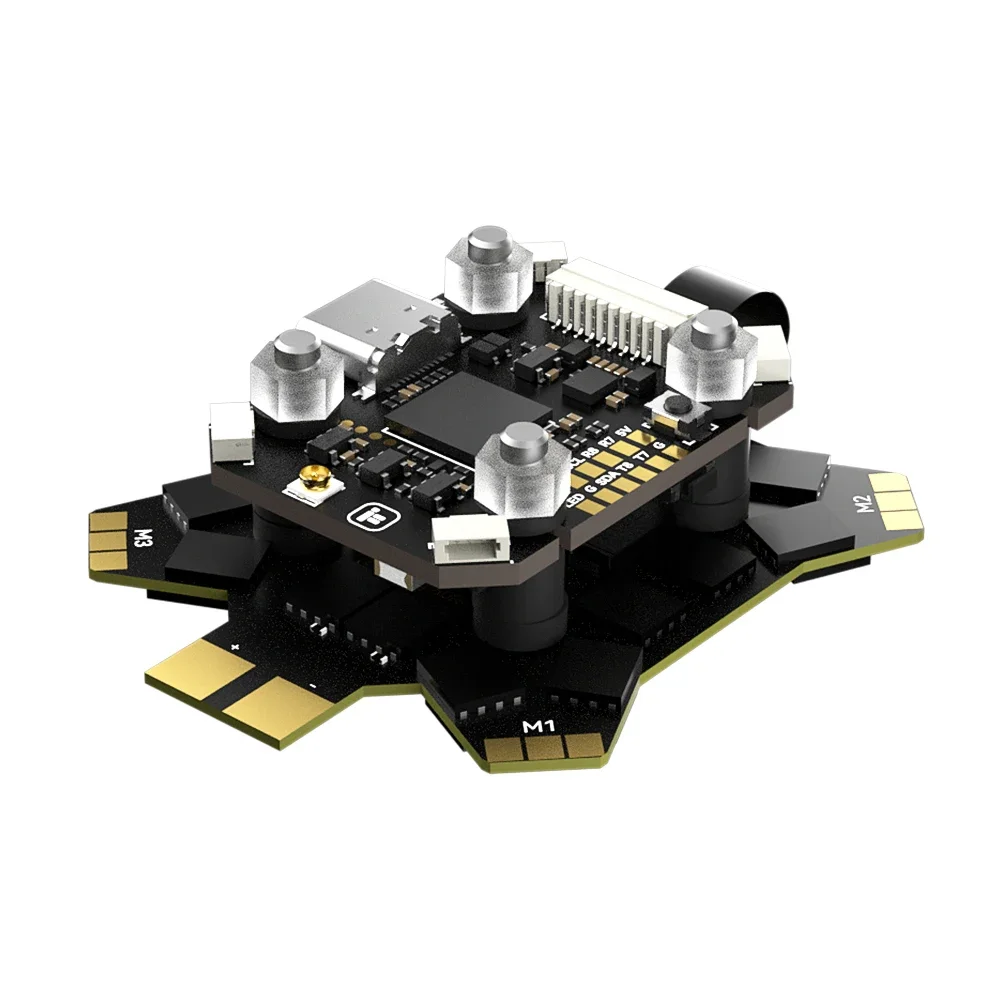 BoMaSIFlight Borg Mini H7 W/RX Stack (60R 4-IN-1 BL32 ESC) ICM42688 32MB Blackbox 4-8S Lipo 2.4GHz Receiver For RC FPV Parts