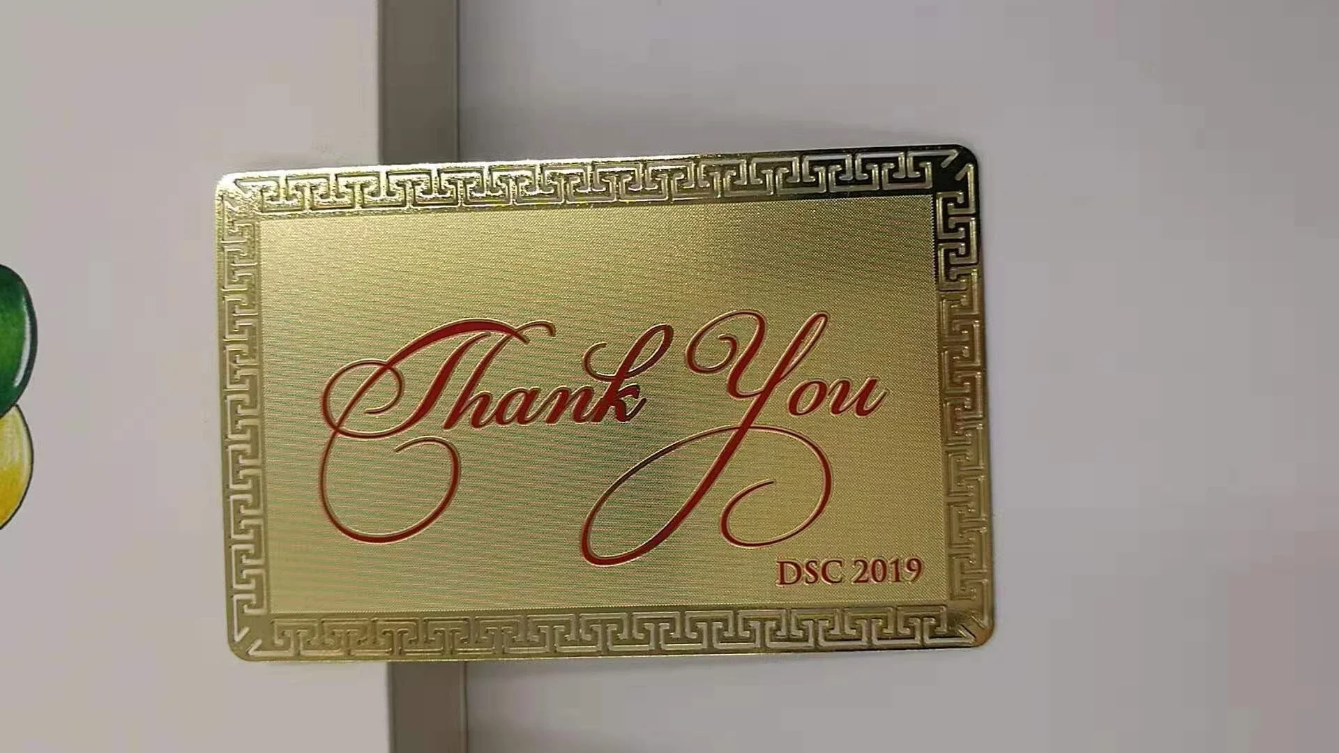 DU Visiting Metal Cards With Holes