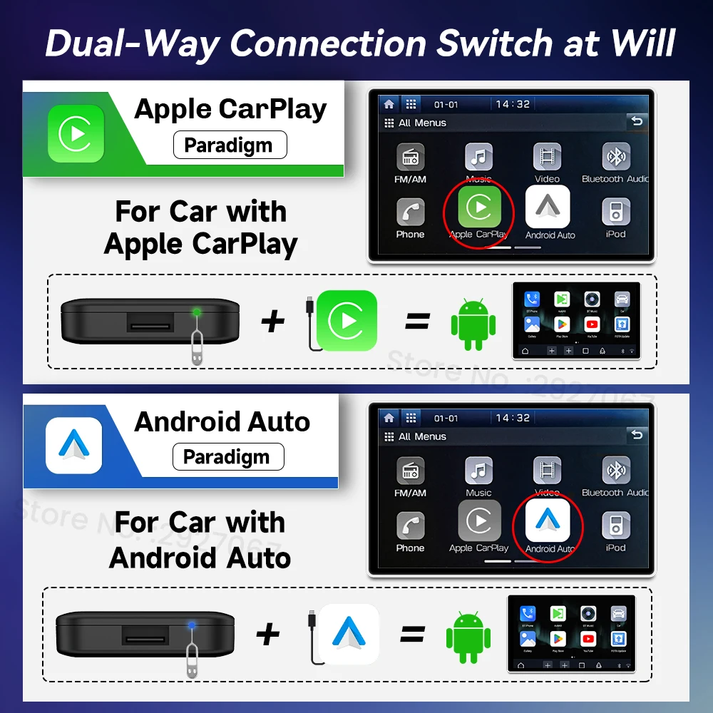 2025 CarlinKit Android TV Box Lite S لسيارة OEM CarPlay اللاسلكية ومحول Android Auto HD مخرج HDMI صندوق بث WiFi مزدوج