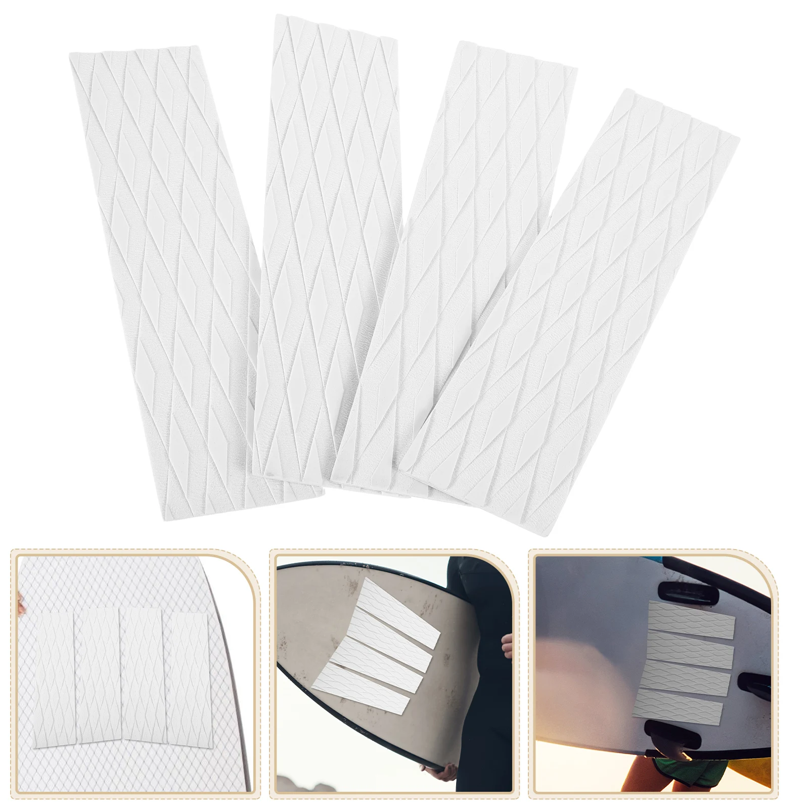 

1 Set Eva Surfboard Traction Pad Non Slip Deck Mat Self Adhesive For Water Sports Kayak Boat Skimboard Snowboard