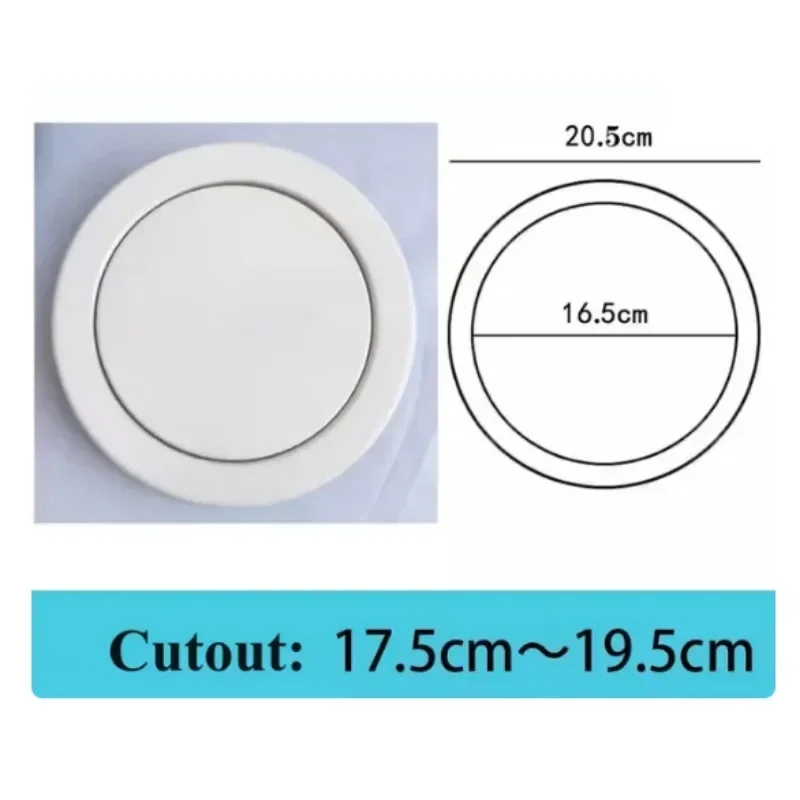 1Piece White Lacquer Stainless Steel Rectangle Round Square Flip Swing Top Trash Lid Kitchen Bath Worktop