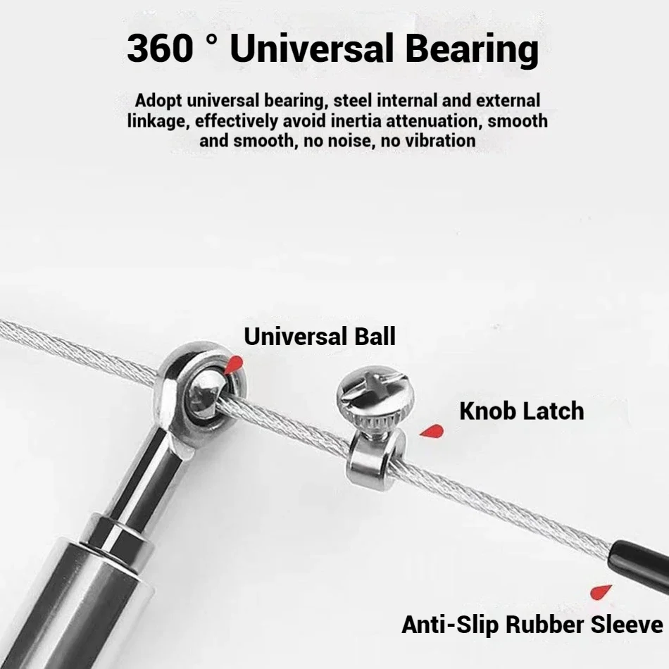 WOSWEIR-Unisex Professional Wire Jump Rope High School Entrance Exam Racing Adult Fitness Tool for Weight Loss And Fat Burning