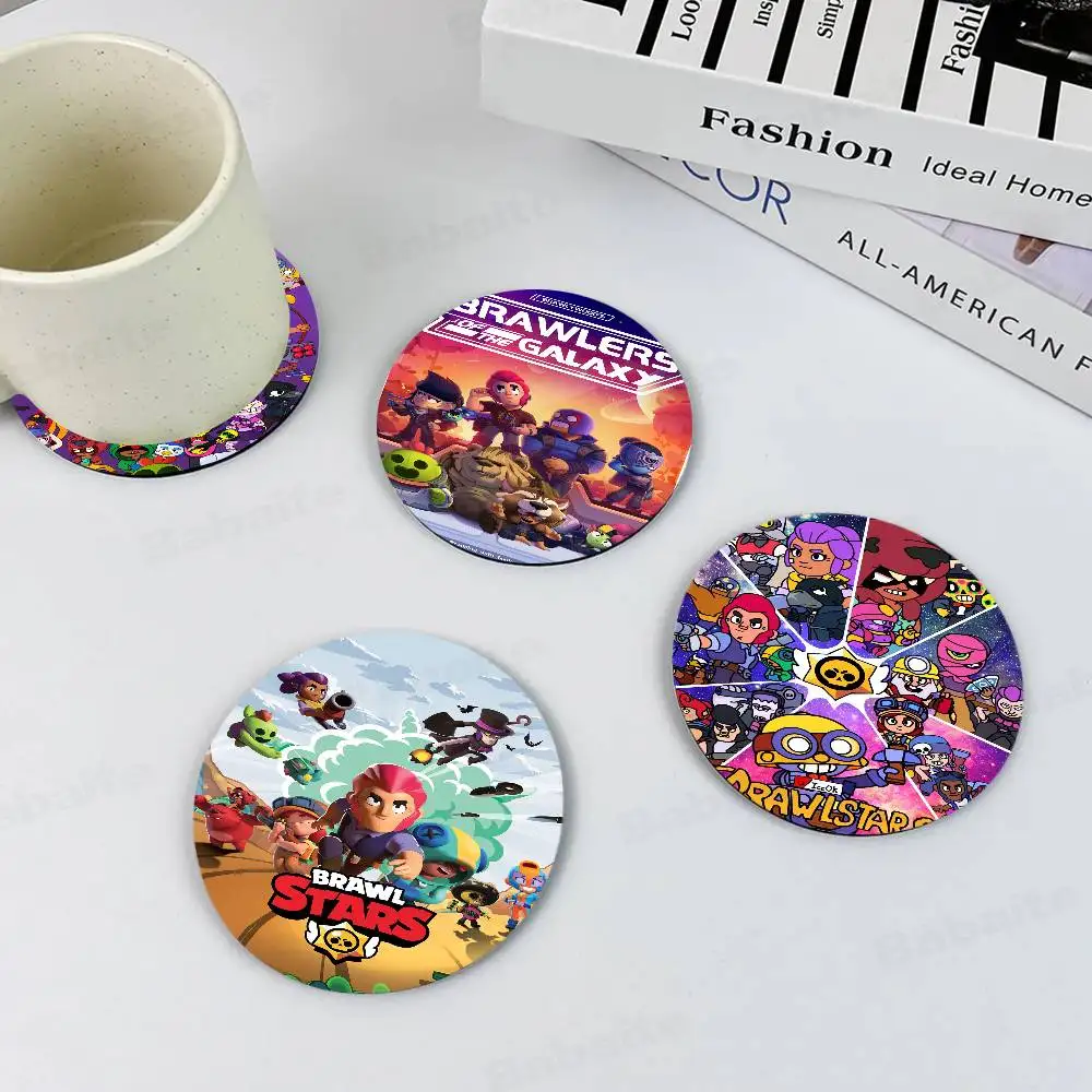 

Game B-rawl Game S-Stars Natural Coaster Creative Cute Cartoon Absorbent Cushion Coffee Mug Bowl Cushion Insulation Cushion