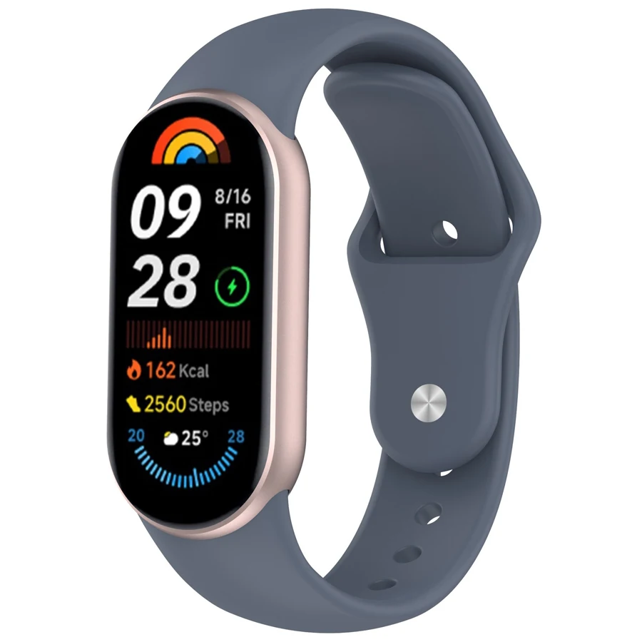 Silikonarmband für Xiaomi Mi Band 11/10/9/8 Sport Ersatzarmband für Xiaomi Mi Band 8 9 10 Smartwatch-Zubehör – Detail 7