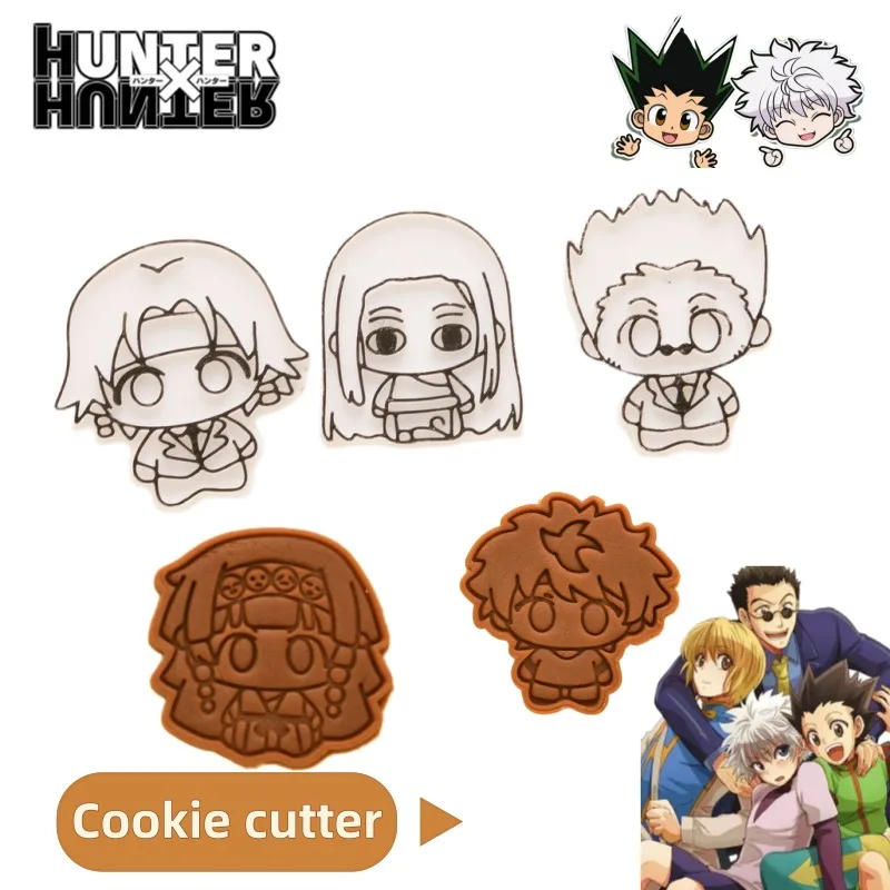 هنتر x هنتر غون Freecss كيلوا زولديك كورابيكا أنيمي شخصية الكرتون الصحافة كوكي قوالب قوالب الحلوى الإبداعية بالجملة #1