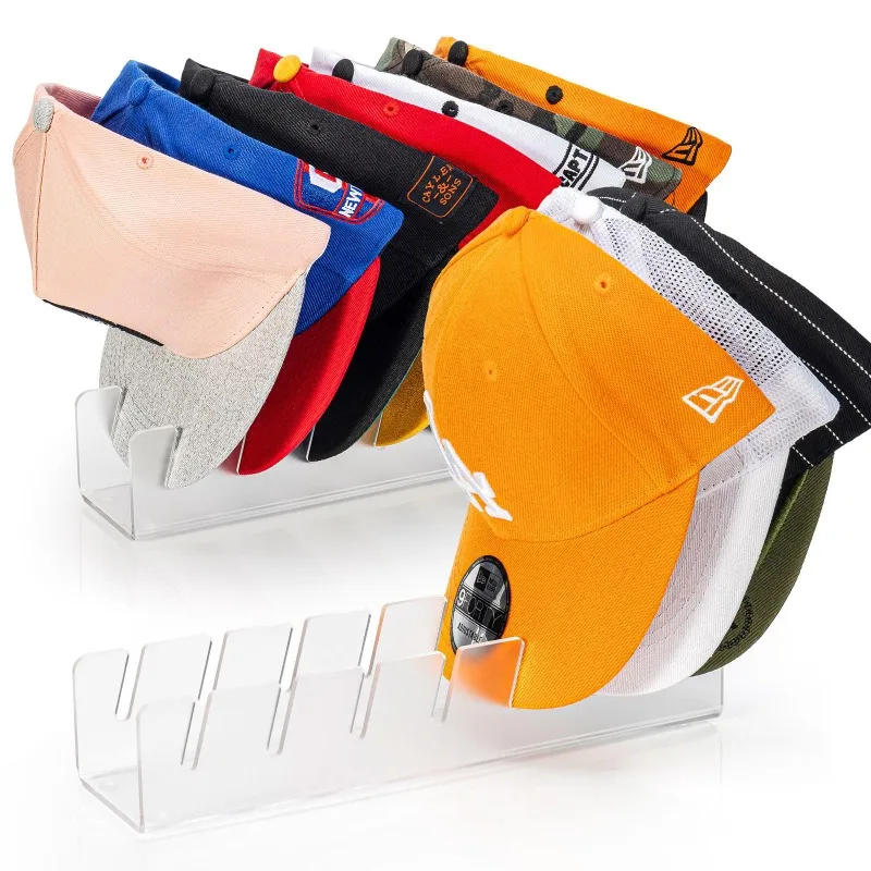 

Baseball cap racks Hat Stand for Baseball Caps Acrylic Hat Organizer No Install Hat Holder Display for Closet Bedroom Dresser