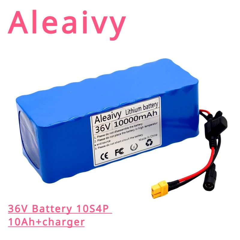 

36V Battery 10S4P 10Ah Battery Pack 500W 750W 1000W High Power Battery 42V 10000mAh Ebike Electric Bicycle BMS+42v Charger