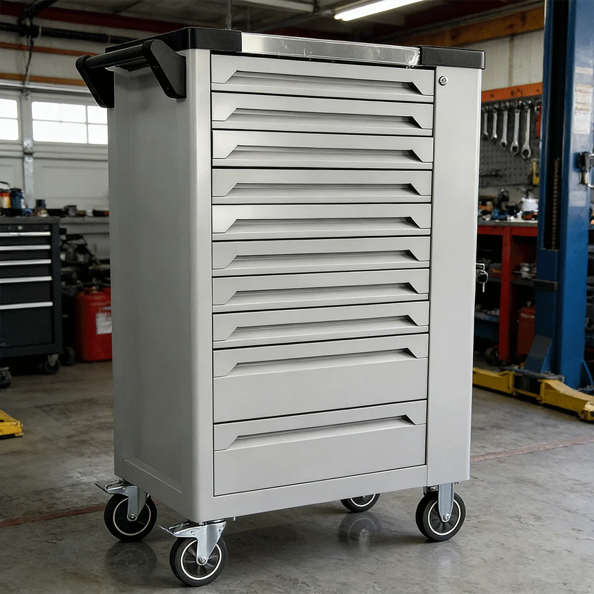 for·Professional 10 Drawers Roller Tool Sets Box Storage Tool Trolley/ Chest/ Cabinet / Cart#