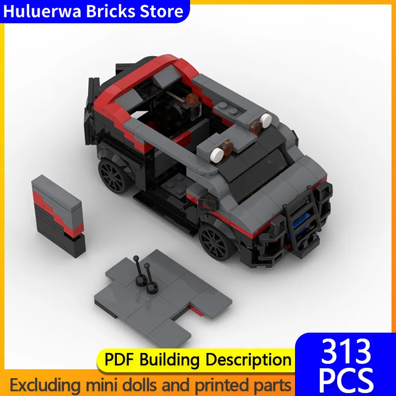 

Speed Racing Car Model MOC Building Bricks Van Type Truck Modular Technology Children Holiday Gifts Assemble Toys Suit