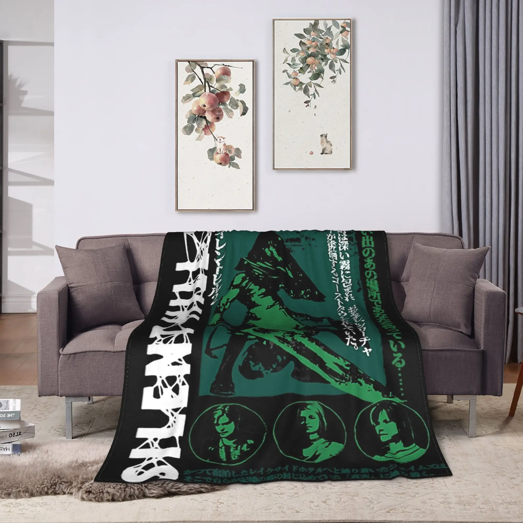 Pyramid Head Silent Hill 2 Blanket  Picnic Flannel Throw Blanket For Living Room Warm Soft Design Quality Bedspread Gift Idea