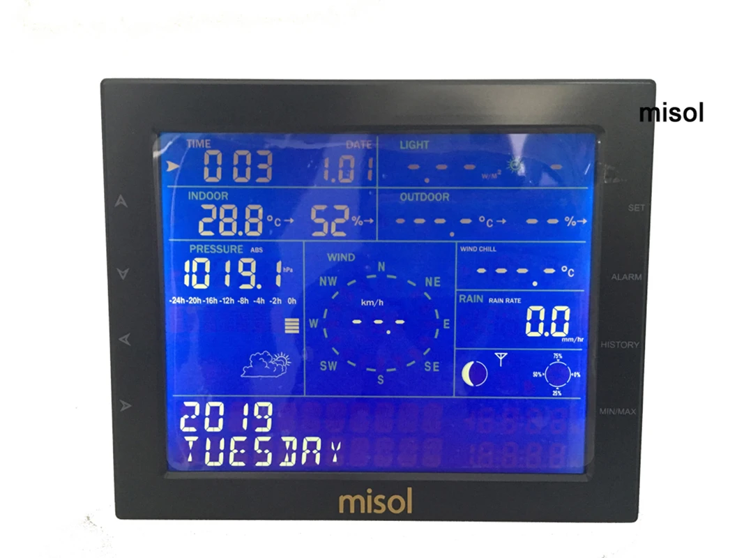 MISOL /2 units  Wireless weather station connect to WiFi, upload data to web (wunderground) WS2320CE