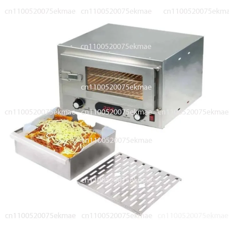 12V DC Portable Car Oven Stainless Steel Visual Window Temperature Timing Mini Electric Roaster For Camping RV Travel