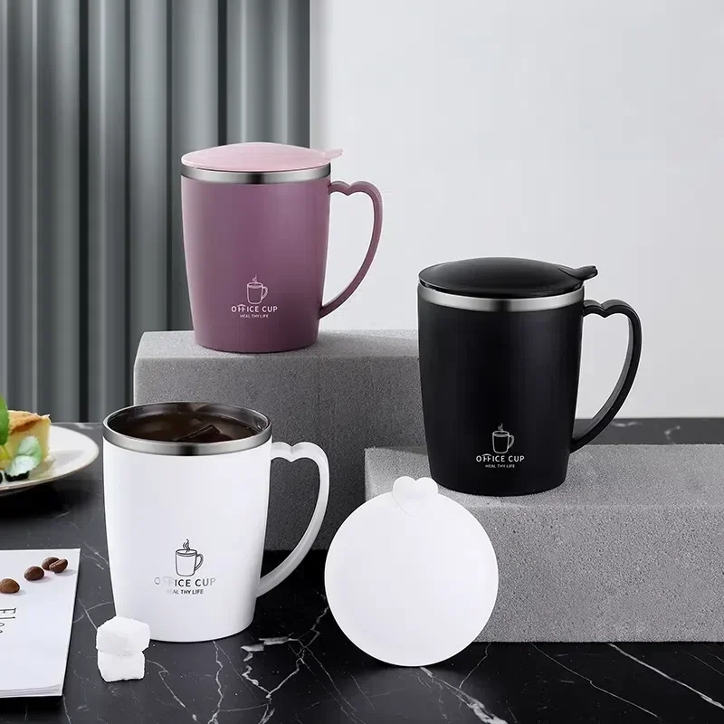 Leak Proof 350ml 304Stainless Steel Thermos Mug With Handle Vacuum Insulated Portable Thermal Coffee Cup mugs coffee cups