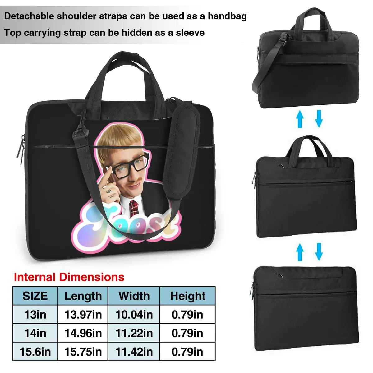 Joost Klein Handbag Laptop Bag Eurovisioned Portable Briefcase Bag 13 14 15 Stylish For Macbook Air Pro Asus Computer Pouch