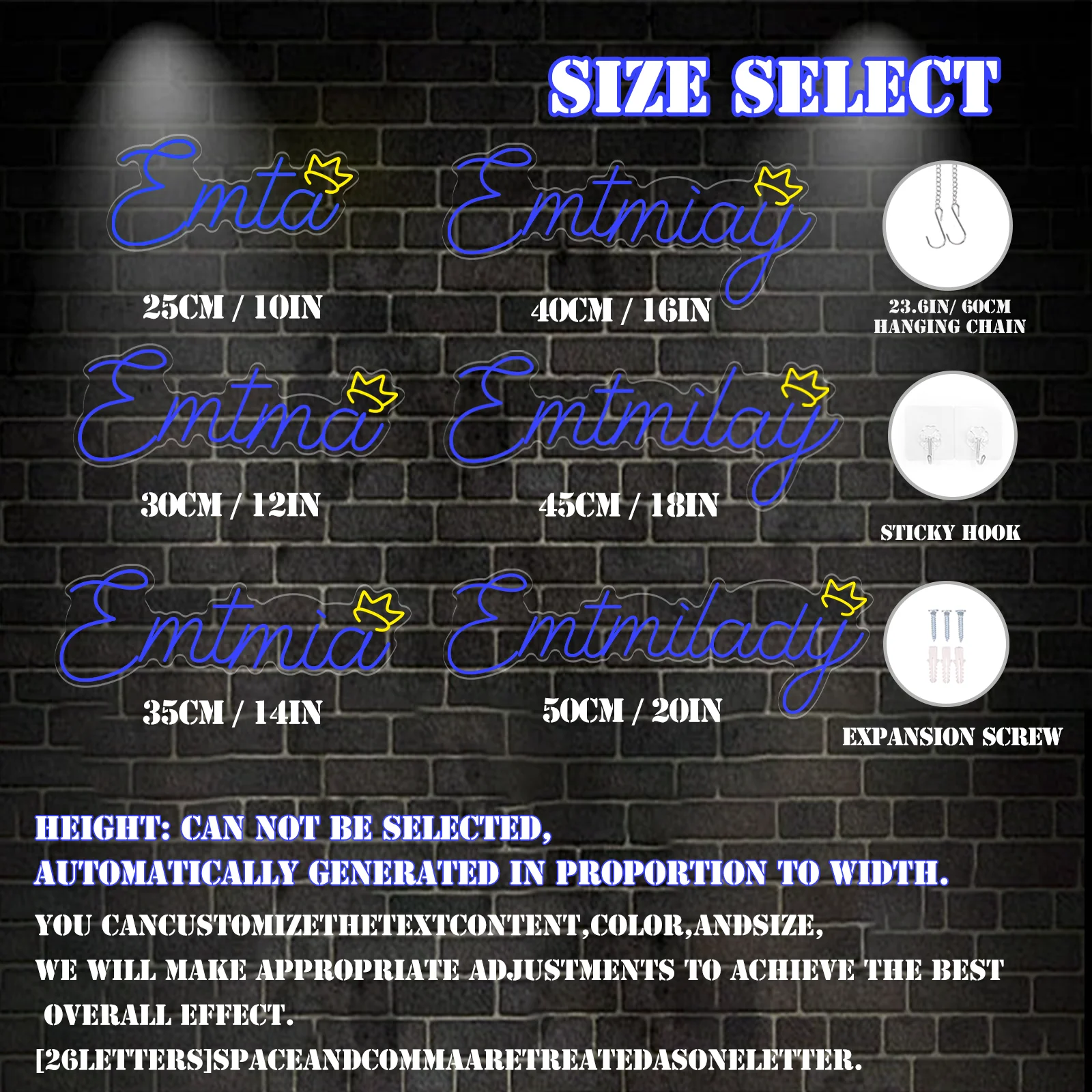 مخصص النيون تسجيل Led اسم ضوء للأطفال اسم علامات مخصصة في سن المراهقة هدية Led النيون تسجيل ل جدار ديكور ديكور غرفة نوم شخصية #3