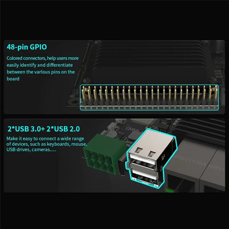 Kotak Host Reliablecm68 Berdasarkan CM68 Core CAN Bus -Output Kompatibel Port Ethernet 5Xusb 2X1000m untuk Klipper Voron VS RPI