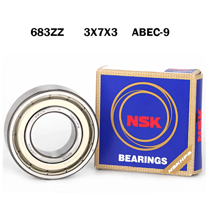 

10PCS Origin Japan NSK 683ZZ Bearing ABEC-9 3x7x3mm Miniature 683Z Mini Ball Bearings EMQ Z3 V3 Quality 683 ZZ bearings