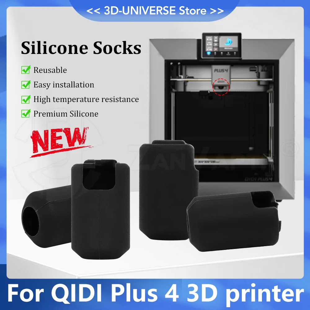 

Premium Soft Silicone Protective Case Cover Sleeve for Qidi Plus 4 3D Printer Anti‑Dust Anti‑Scratch Anti‑Collision Protector
