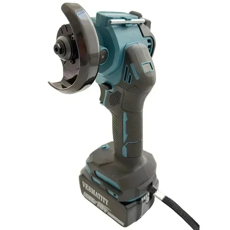4 Inch Mini Brushless Angle Grinder with Digital Display, 18V Battery Cordless Grinding Polishing Cutting Power Tools