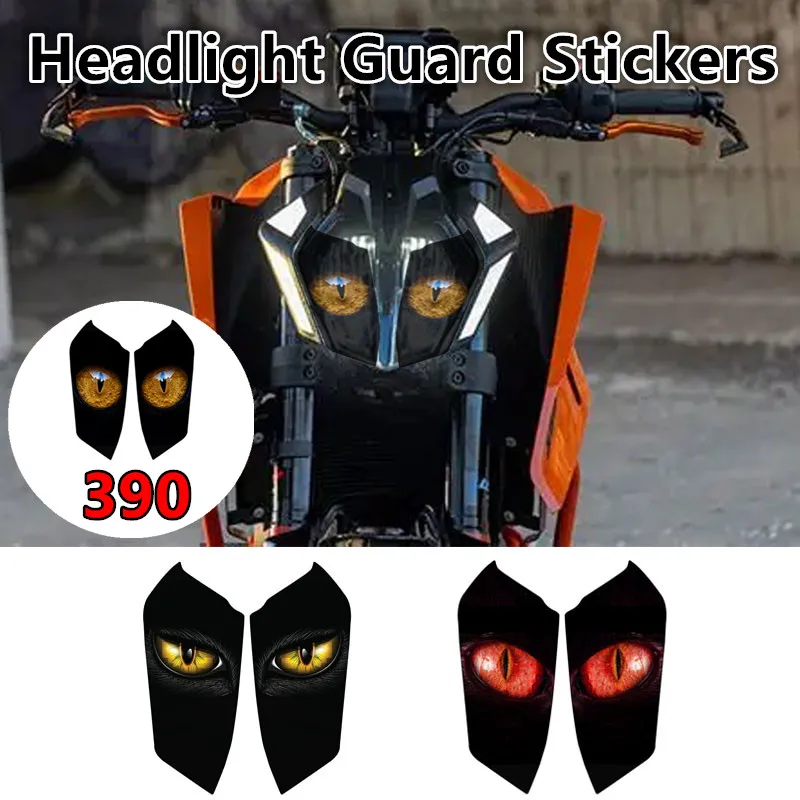 

Наклейки на фары мотоцикла, защитные наклейки на фары, наклейки для DUKE 390 DUKE 390 2024, наклейки на фары