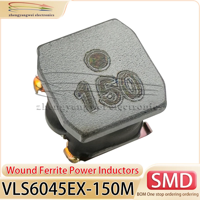 10PCS VLS6045EX-150M SMD, 6x6mm 150 15uH 2.5A power wound magnetic adhesive inductor