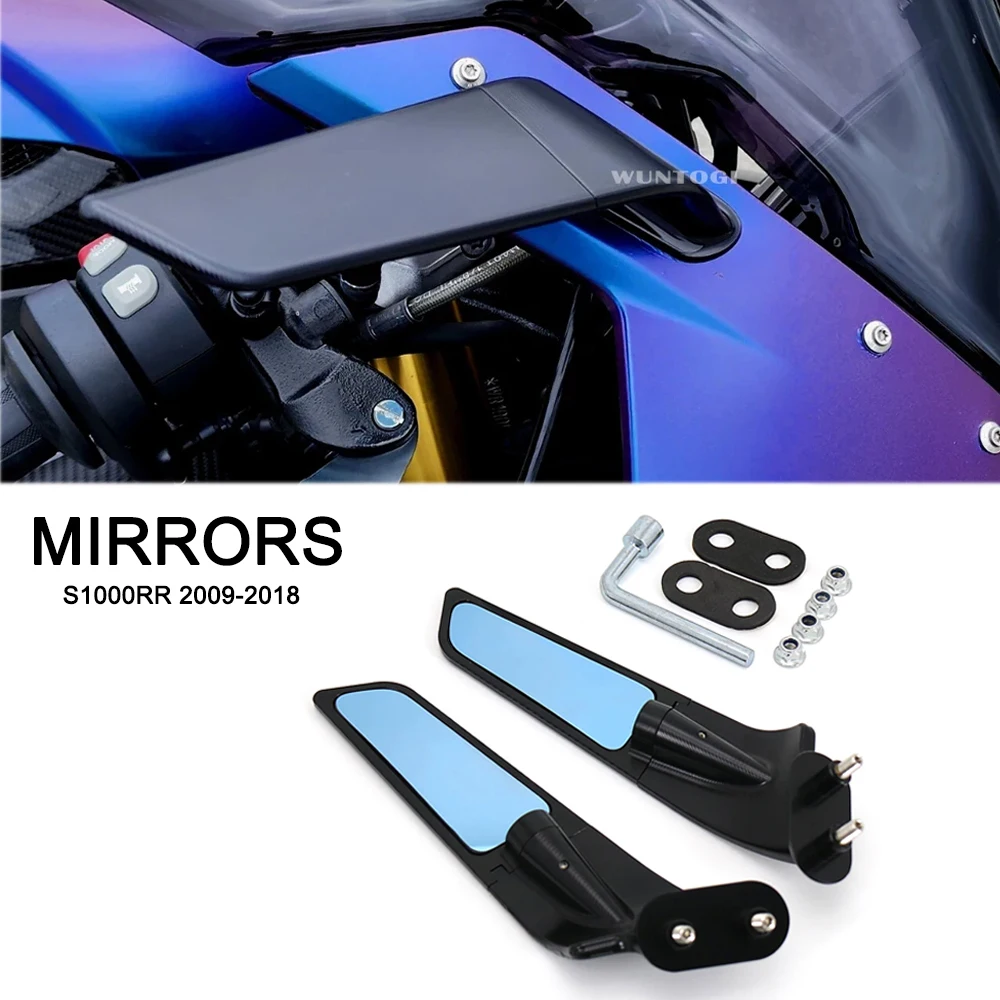 For BMW S1000RR Accessories Stealth Mirrors S 1000 RR Adjustable Winglet 2009 - 2018 S1000 RR S 1000RR RR S1000 S1000RR Parts