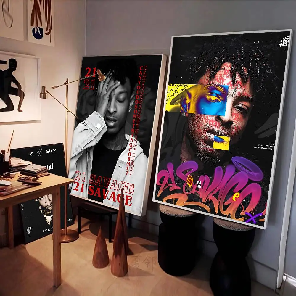 Rapper 21 S-savages Classic Movie Posters Vintage Room Bar Cafe Decor Nordic Home Decor