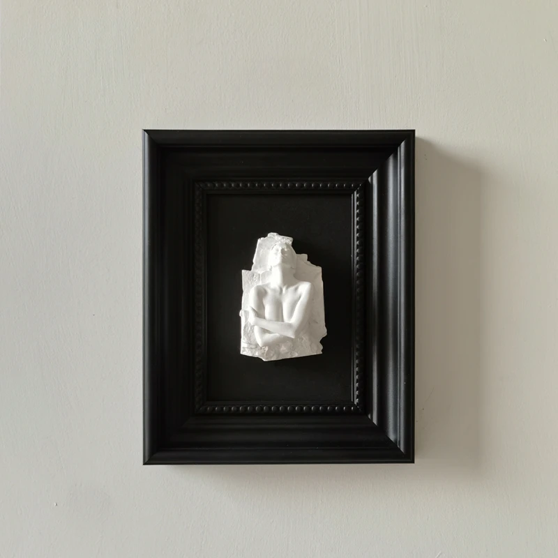 Three-dimensional Relief Human Sculpture Decorative Painting Abstract Body Picture Frame Background Wall Decoration Accessories