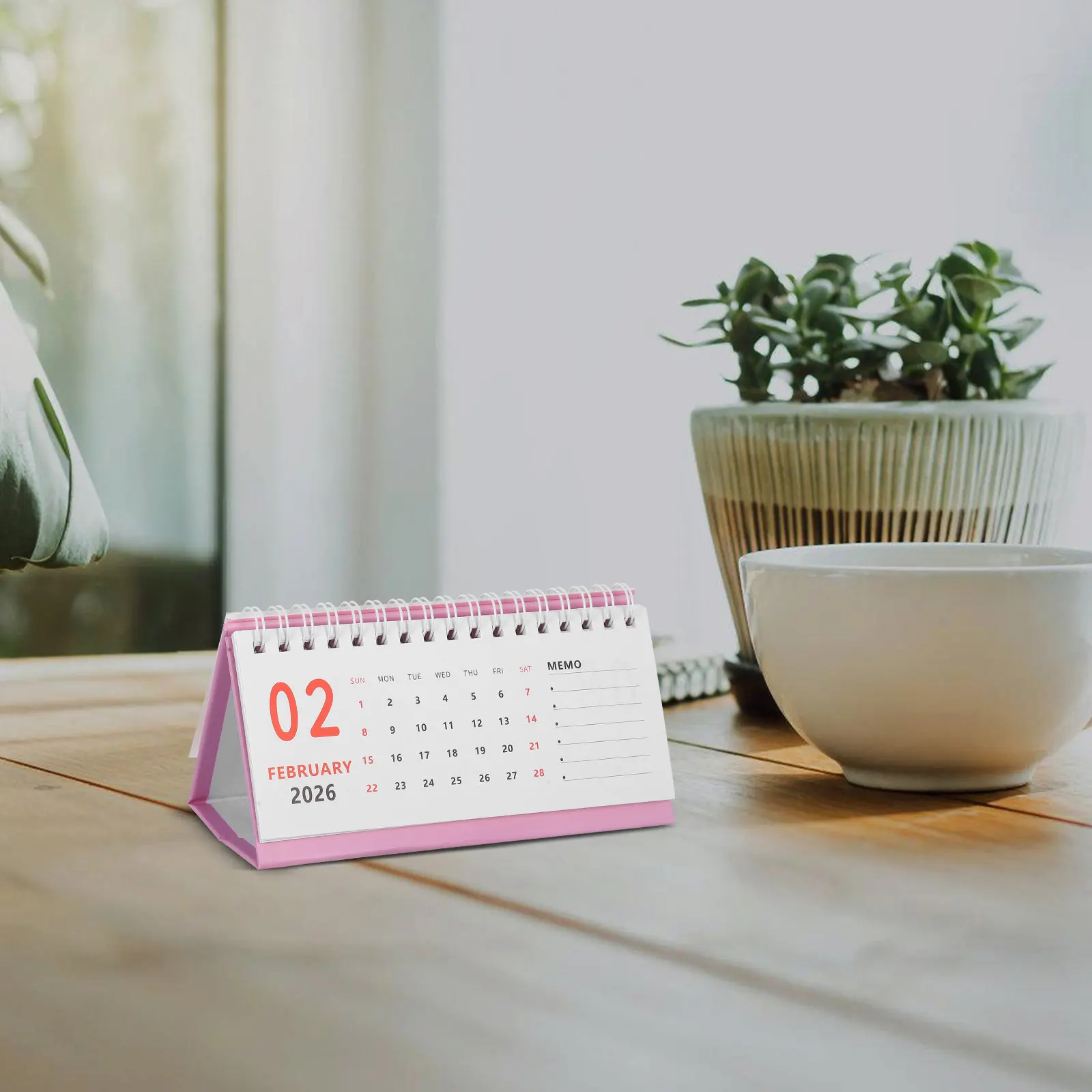 

2025-2026 Mini Desk Calendar Small Desktop Standing Flip Monthly Planner for Office Home School Daily Planning and Organization