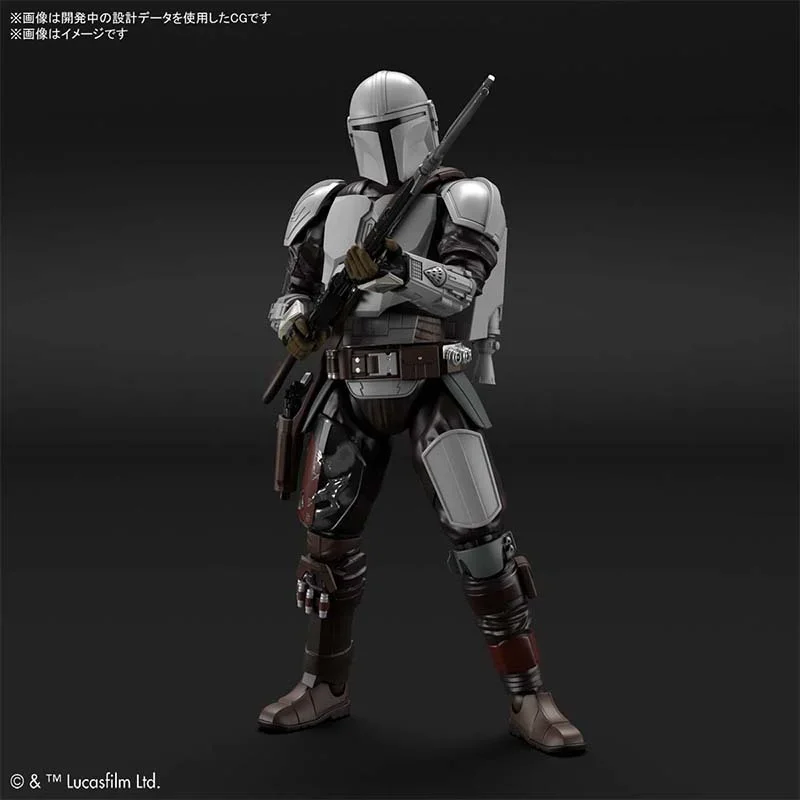 Bandai Star Wars Anime Figure Assemble Model 1/12 Mandalorian Metal Armor Regular Version Action Figure Gift Children's Toys