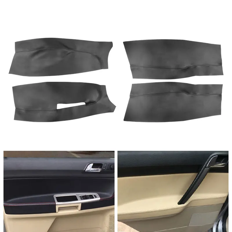 Car Microfiber Leather Interior Door Panel Cover Protective Trim For VW POLO 2004 2005 2006 2007 2008 2009- 2011 Hatchback/Sedan