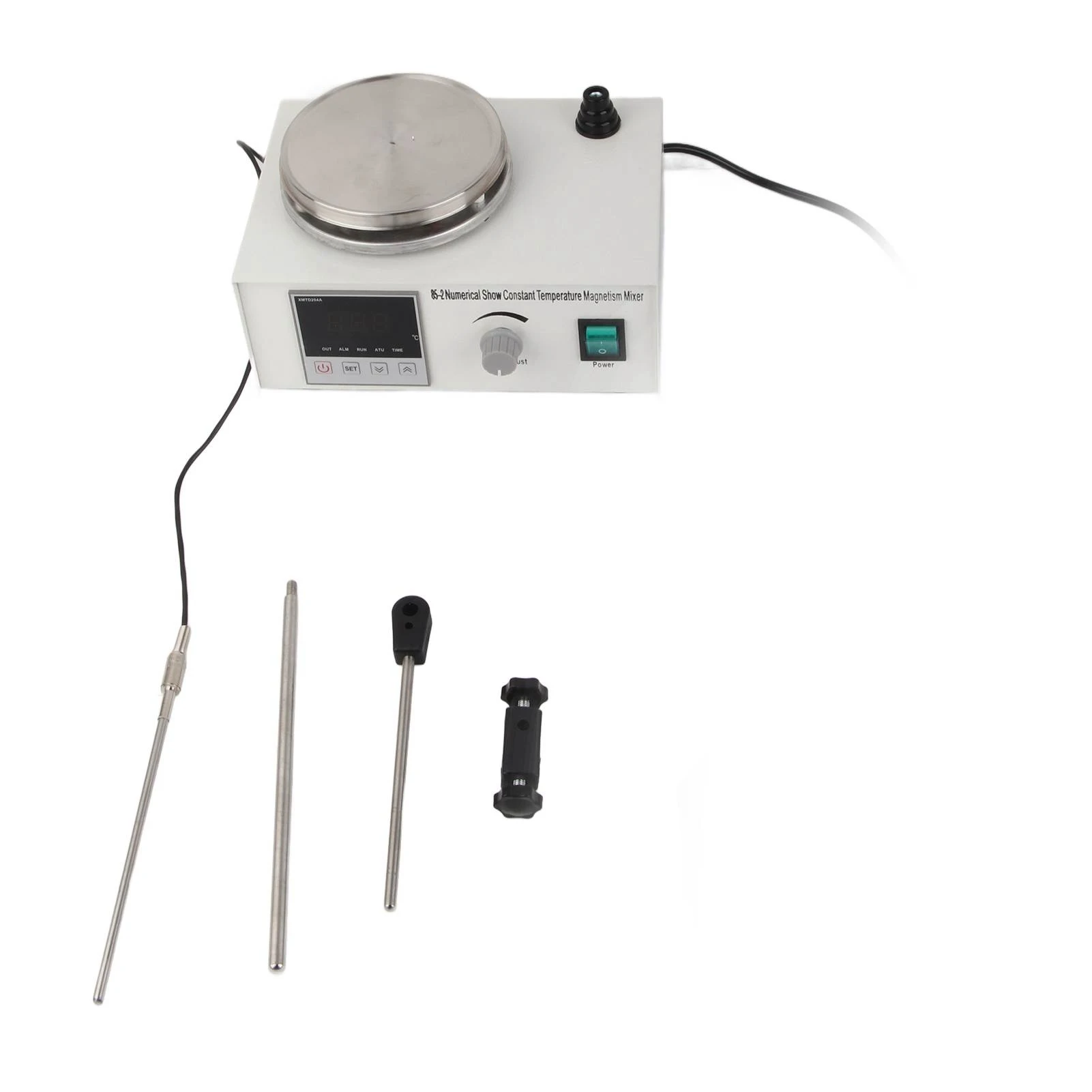 เครื่องกวนสารแบบแม่เหล็กพร้อมจอแสดงผลดิจิตอล แผ่นทำความร้อนแม่เหล็กควบคุมอุณหภูมิคงที่ สำหรับห้องปฏิบัติการ