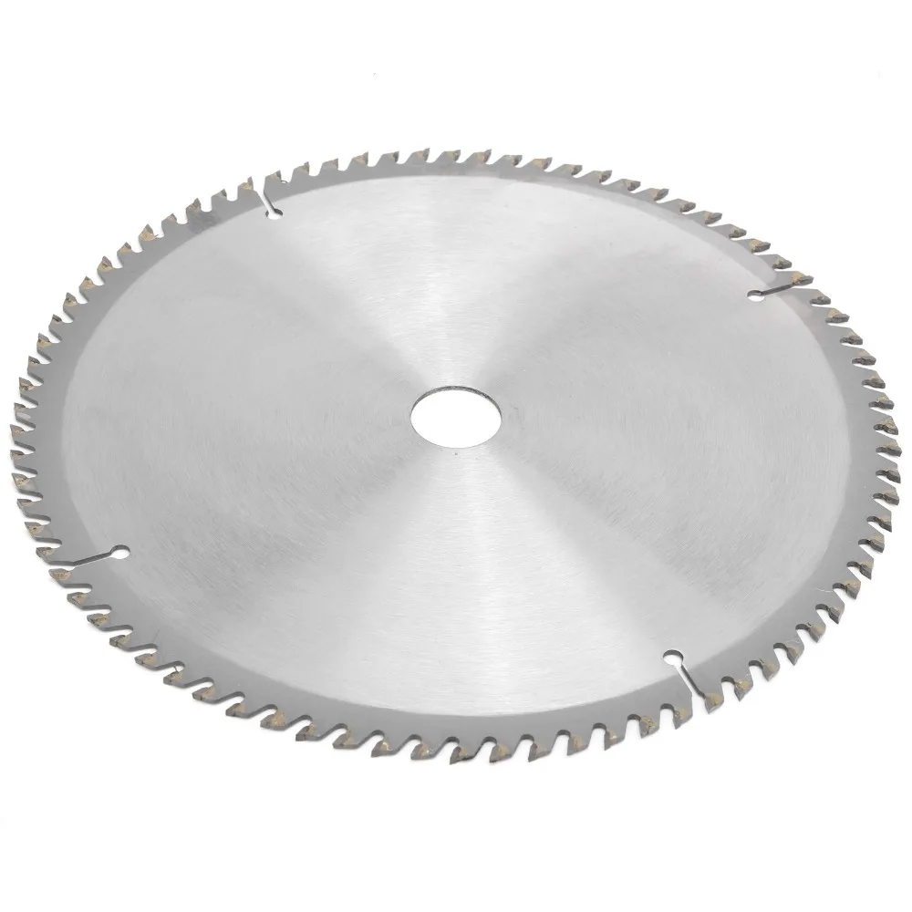10 Inch 254mm Circular Saw Blade 80 Tooth Count Heat Dissipation Cemented Carbide Saw Blade Noise Reduction Cutting Disc