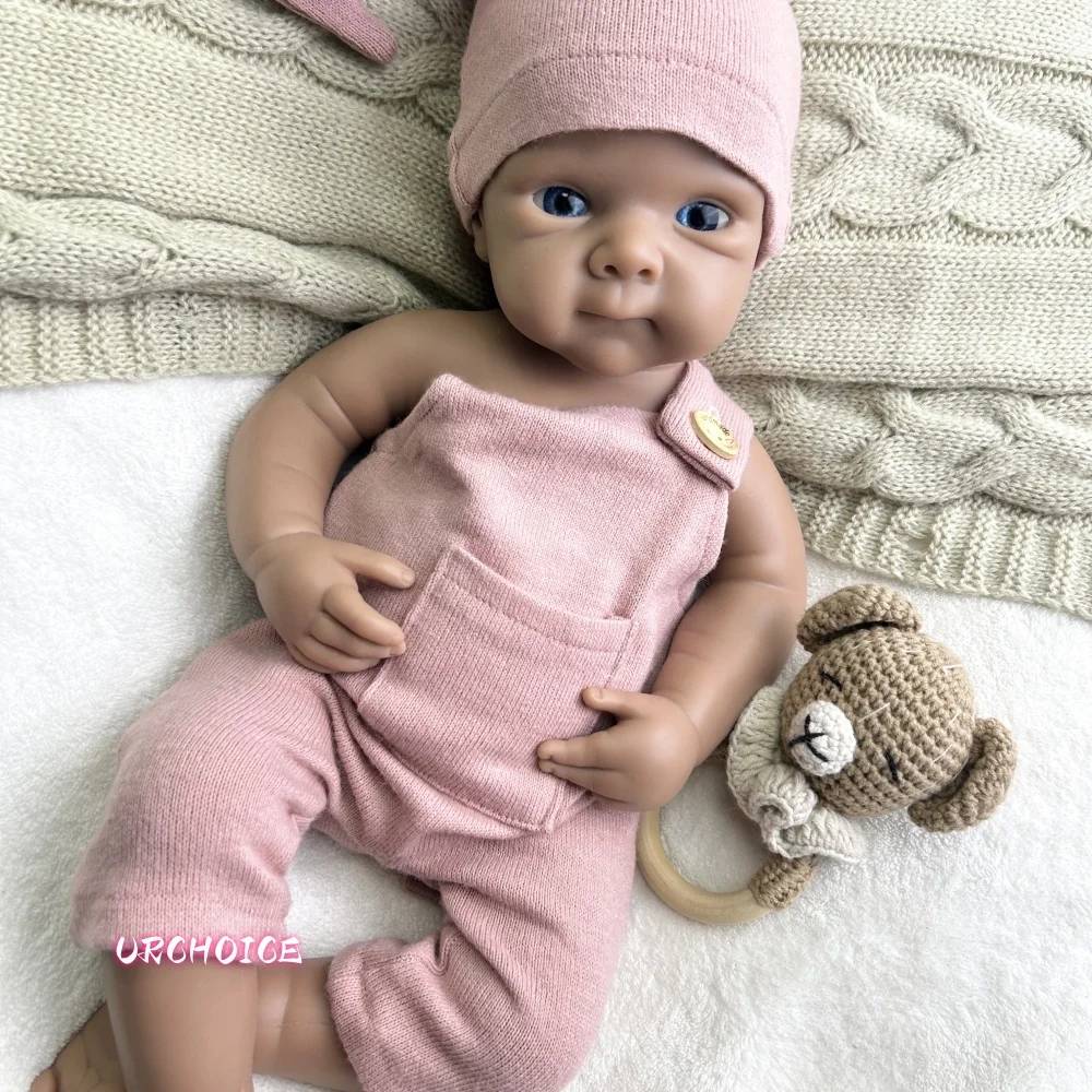 Lavabile 19 pollici Bettie Bebe Reborn Girl Doll con pelle dipinta Soft Touch Fatto a mano Realistico Corpo De Silicone Doll