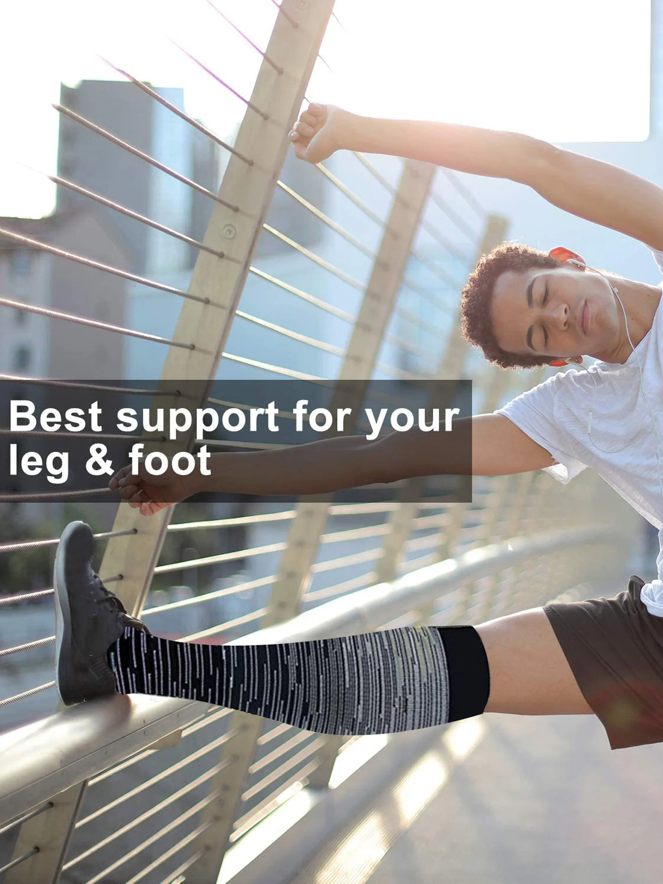 Unisex-Kompressionssocken, Strümpfe, beste Krankenschwestern, Wandern, Reisen, Flugsocken, Laufen, Fitness-Socken – Detail 6