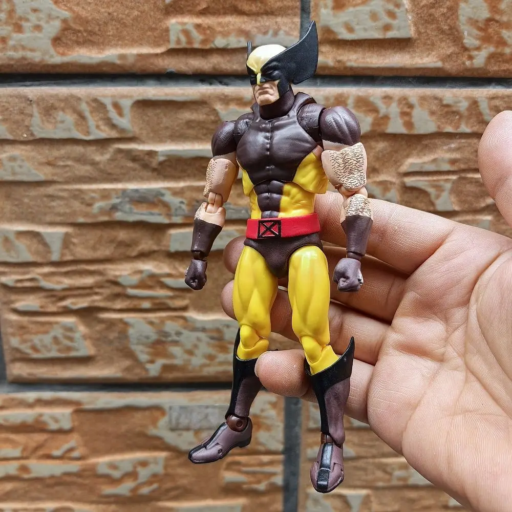 2025 brinquedos ct quentes wolverine mafex 138 figura marrom 096 azul quadrinhos ver amarelo x-men anime figura de ação estatueta presentes personalizados brinquedo