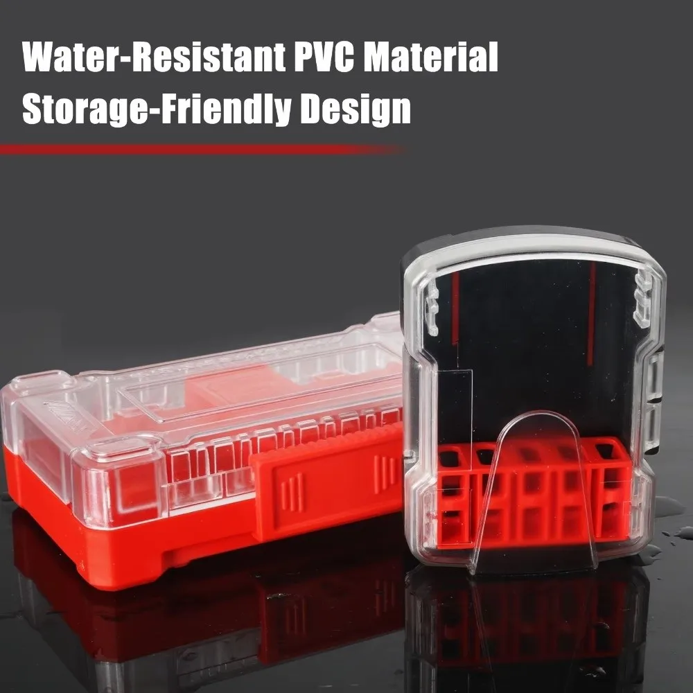 New Embedded Parts Drill Bit Storage Box Rotating Hangable Tool Holder Drill Bit Rack Detachable Drill Bit Storage Container