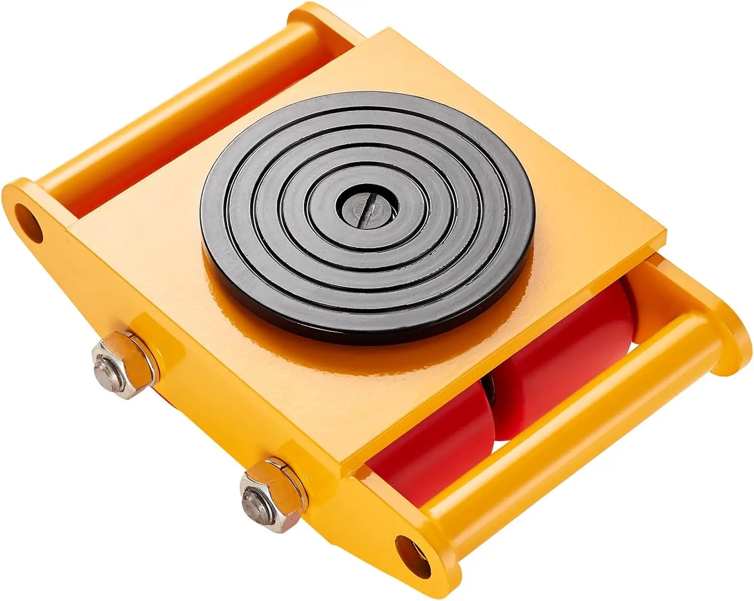 

6 Ton Machinery Skate Dolly 13 200 lb Capacity Heavy Duty Carbon Steel Mover with 4 PU Wheels 360 Swivel Non Slip Pad