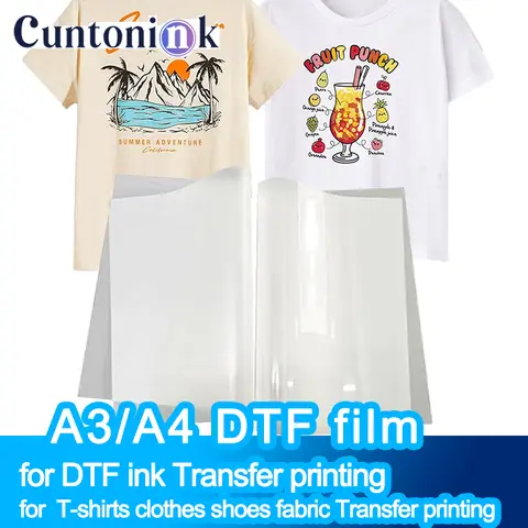 A3 A4 50/100DTF film cold hot warm peel  for Direct to Film Printer Heat Transfer Paper For Epson L1800 DX5 Printhead DTF printe