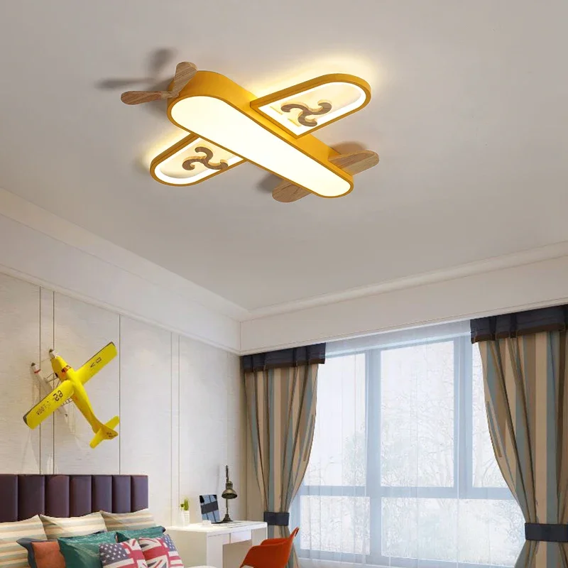 

Modern LED Pendant Lamp For Children's Room Bedroom Home Kids Baby Boys Airplane Hanging Ceiling Chandelier Decor Light Fixture