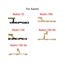 Power Button Switch Volume Mute Button On / Off Flex Cable For Xiaomi Redmi 10 10A 10C 10X 4G 5G