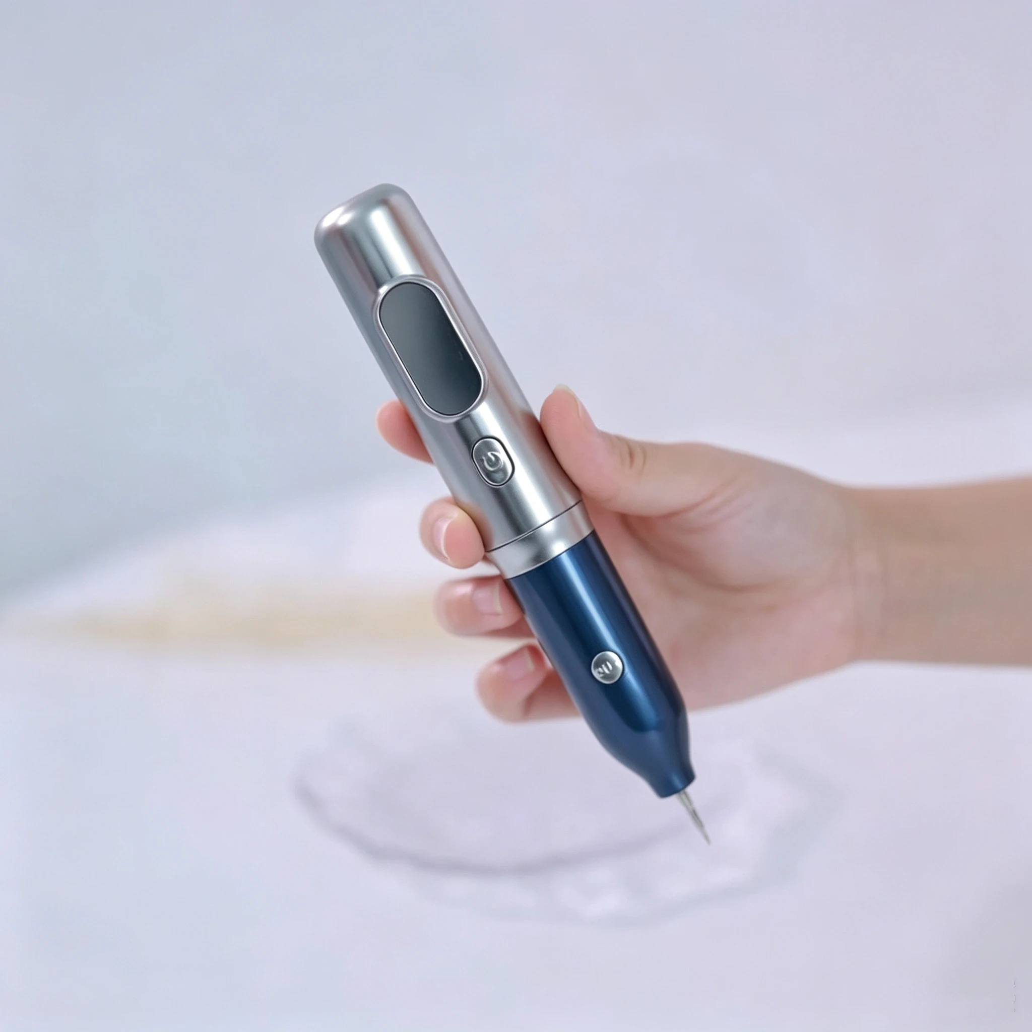 Skin Beauty Pen  Adjustable Portable Skin Care Device Red Blue Light Facial Beauty Instrument for Home Use
