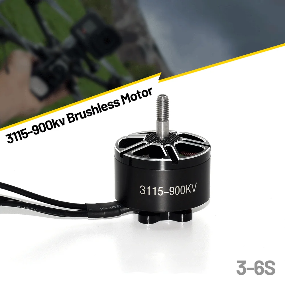 NEW 3115 900KV 6S Brushless Motor 1525W Power 3-6S RC Motor for 8-10inch Drone Frame for FPV RC Multicopter Racing Drone Parts